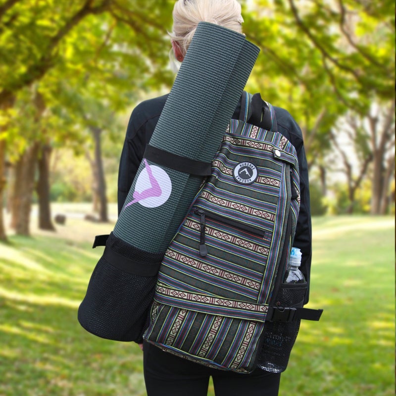 AURORAE Yoga Mat/Gym/Picklleball Cross-body Travel Sling Back Pack. Mat sold separately. - Image 2